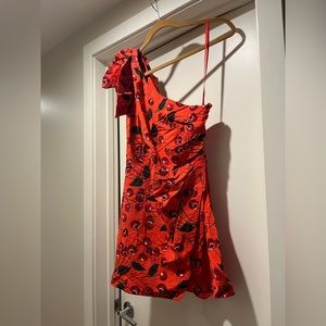 Maeve Anthropologie red cherries mini dress